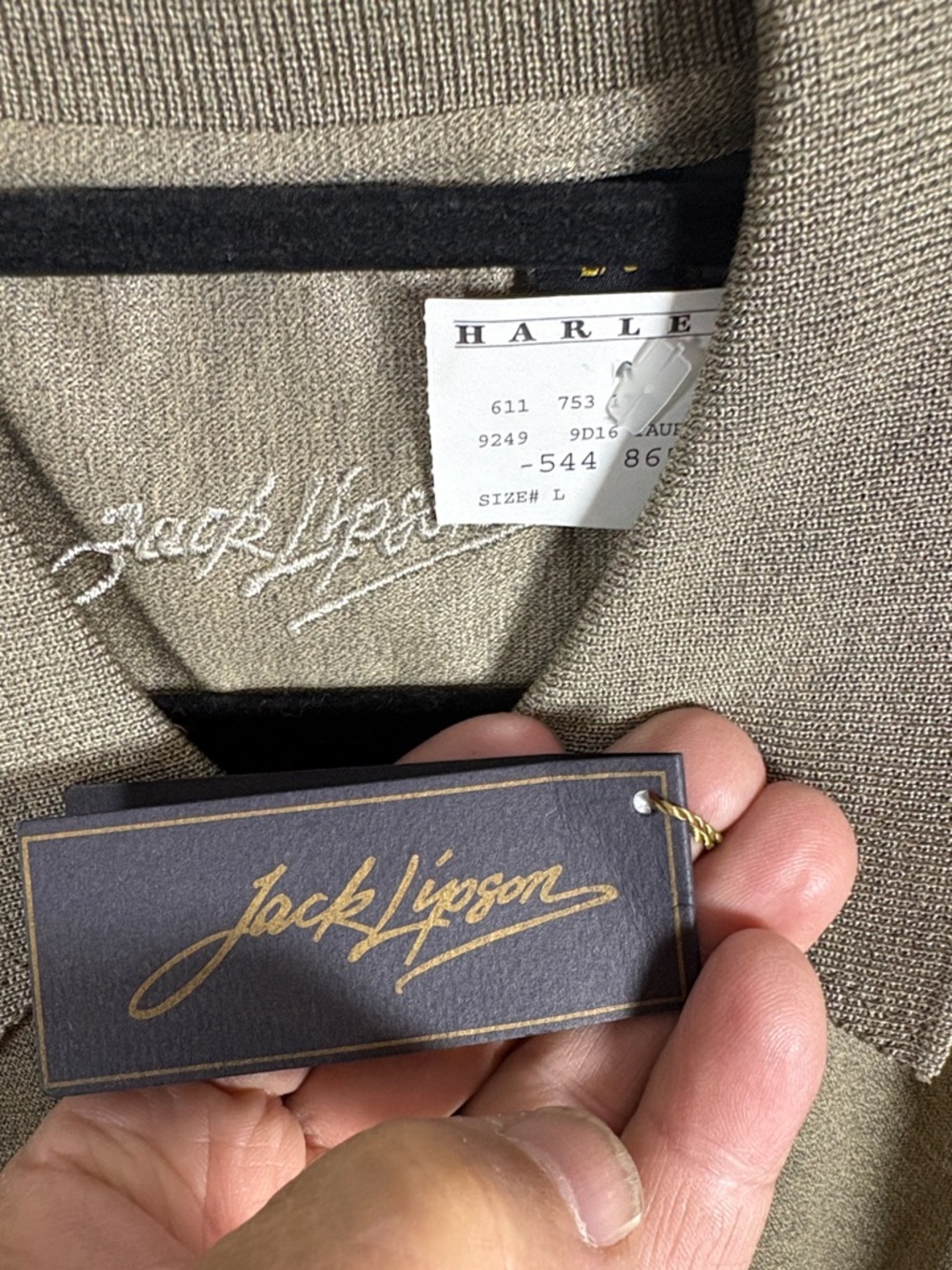 Jos. A. Bank Men's Olive Short-Sleeve Polo - Picture 2 of 3